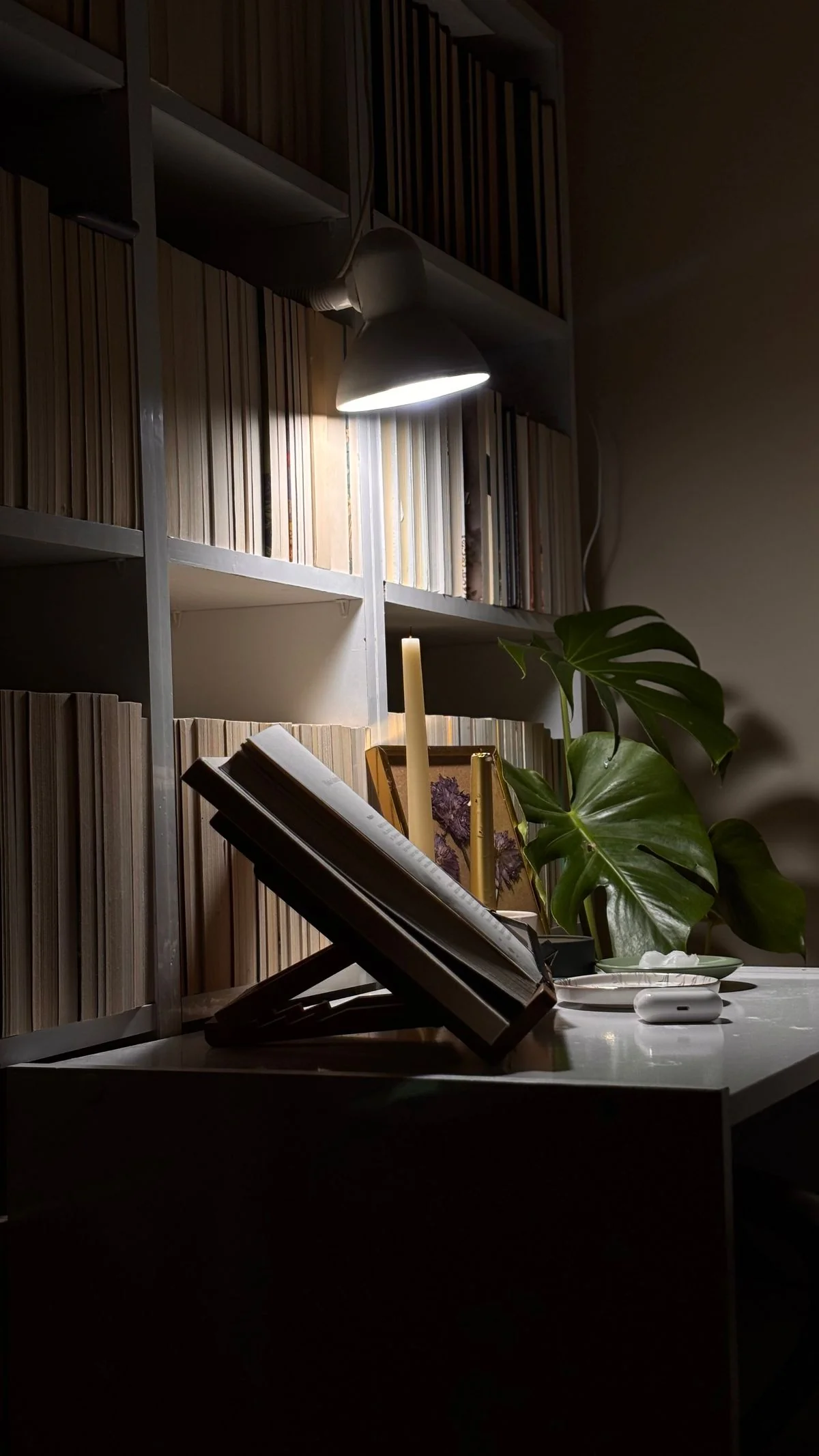 Cozy reading nook under warm lamplight — the Saturday morning aesthetic
