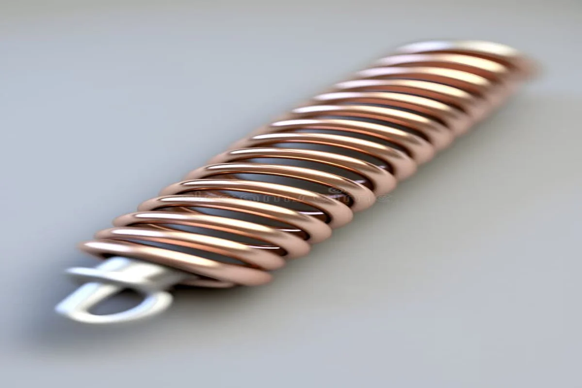 A loose mainspring, uncoiled and at rest